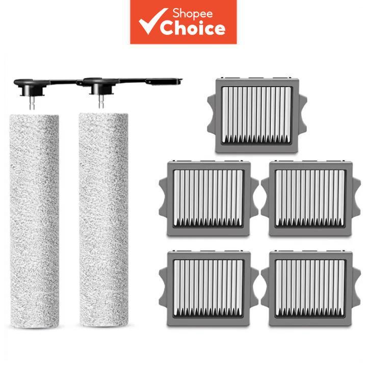  Para escova de rolo de filtro Hepa de aspirador a seco e molhado Tineco Floor One Switch S6 / Stretch S6 peças e