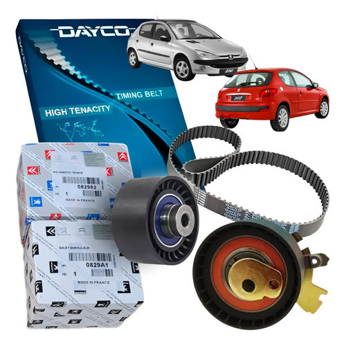 Kit Correia Dentada Tensor Polia Peugeot 206 207 306 1.6 16v