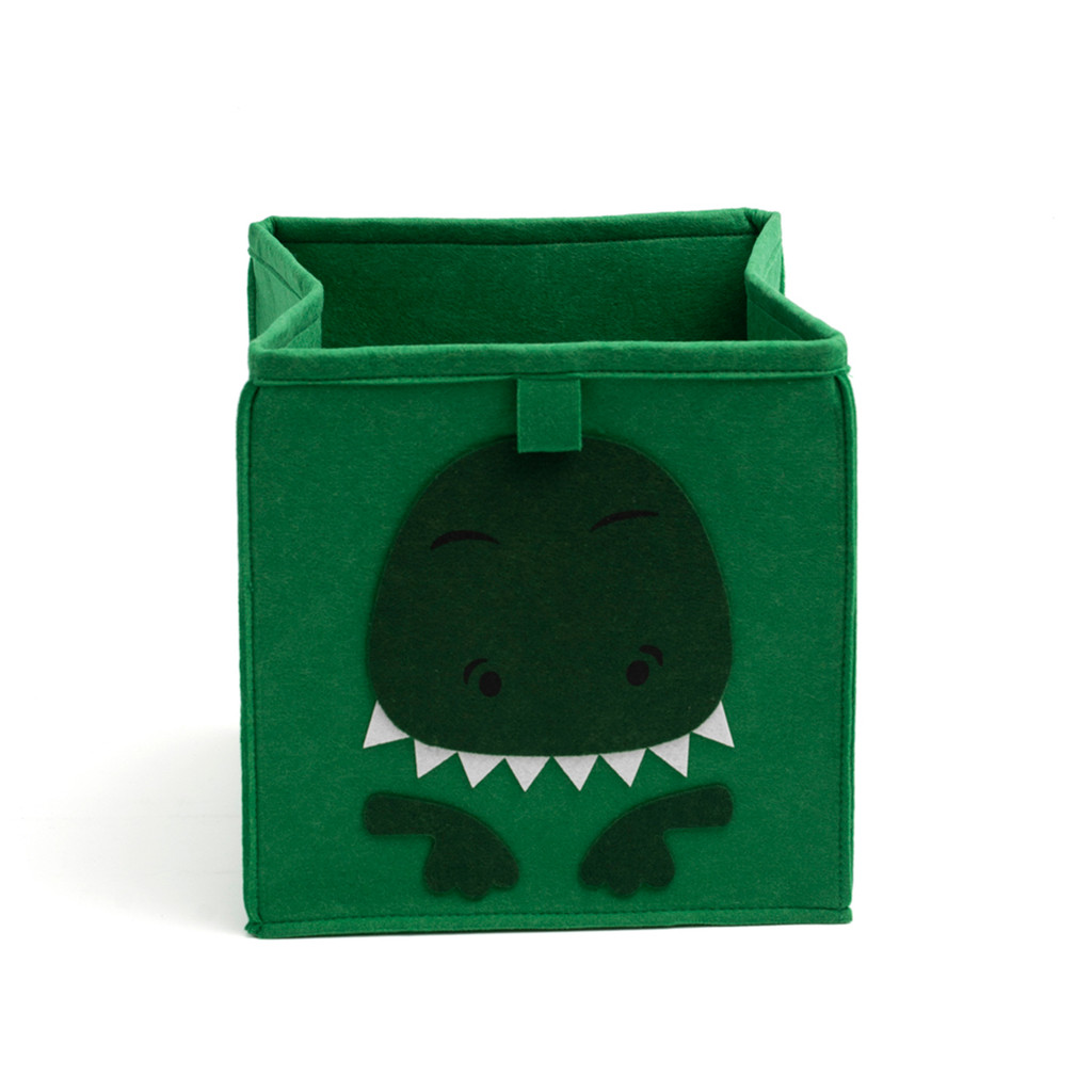 Organizador Dobrável de Feltro Dinossauro - Oikos Verde — imagem 2 de 2