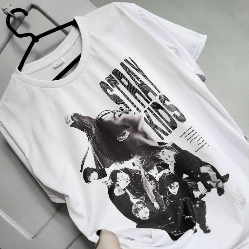 Camiseta Unissex Stray Kids Lançamento Camiseta 100% Algodão Camisetão Solta Plus Size Camiseta - Polar.clothing.store