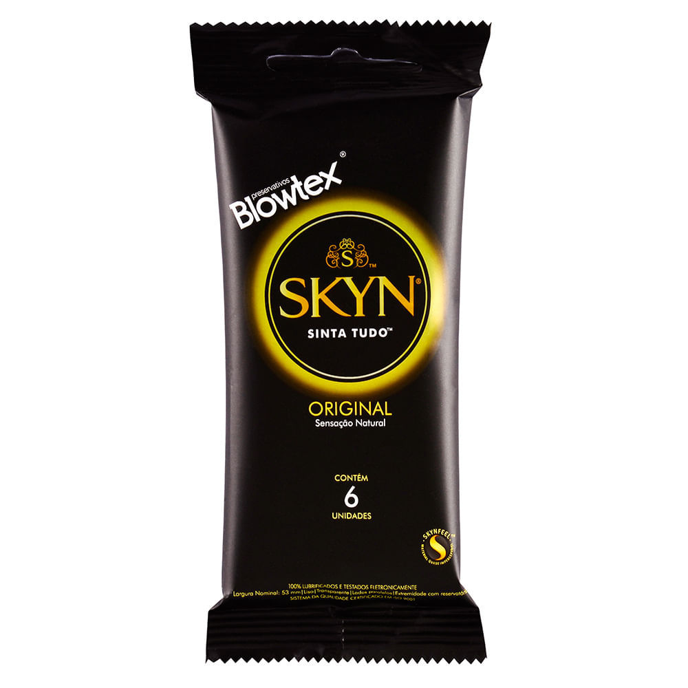 Preservativo Blowtex Skyn 6 Unidades em Oferta na Shopee