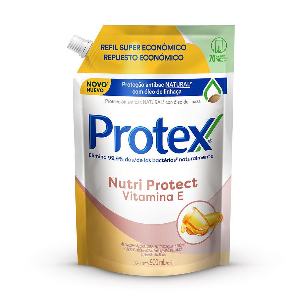 Sabonete Líquido Protex Nutri Protect Vitamina E 900ml em Oferta na Shopee