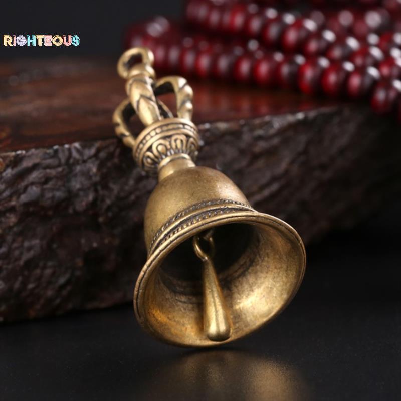 Imagem Rightrous Pingente De Árvore De Natal , Artesanato Em Latão , Sino Mágico De Vento Bronze Tibetano , Novo