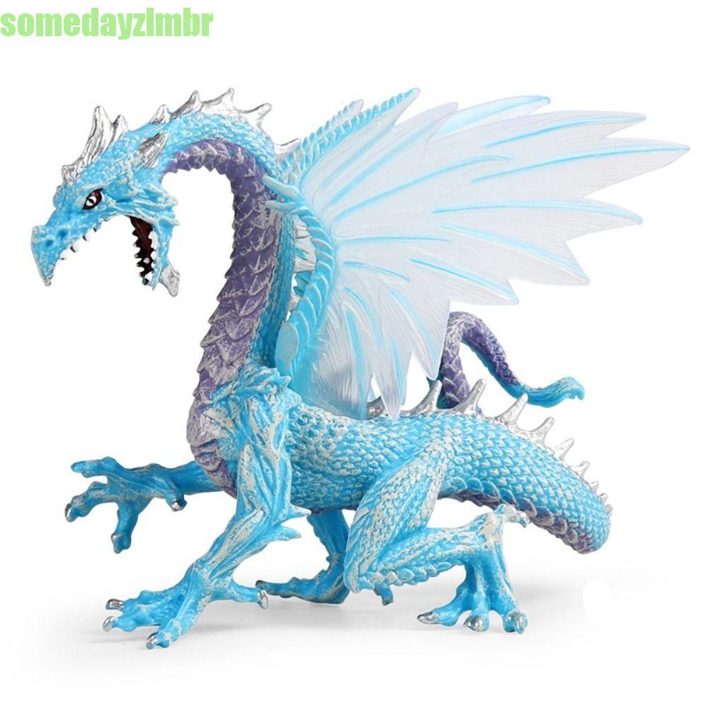 SOMEDAYZL0M Simulação Warcraft , Figuras De Dragão Voador No Gelo , Tourada De Incêndio , Besta Ocidental
