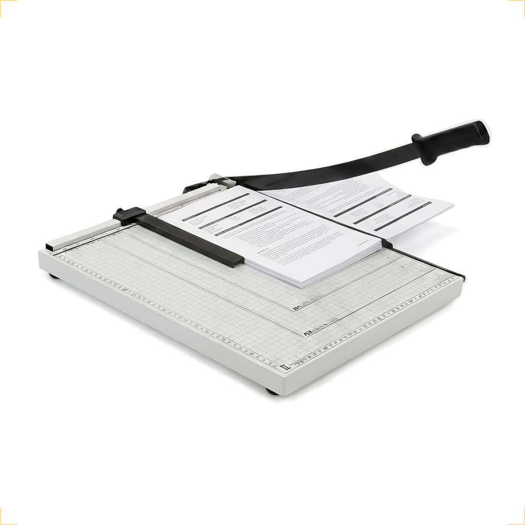 Guilhotina Manual Cortador Facão Papel A4 com Trava 30cm Até 12 Folhas em Oferta na Shopee