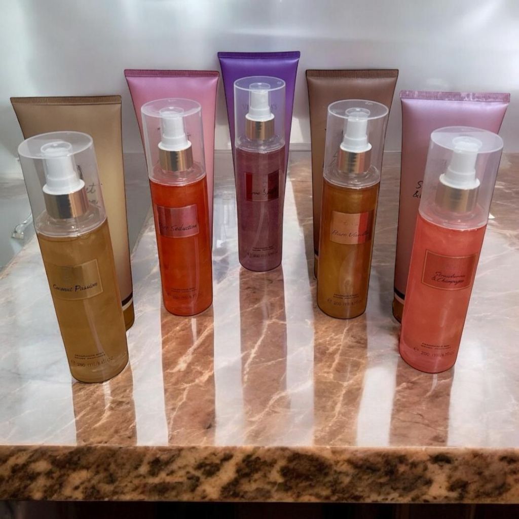 KIT Produtos hidratante e body splash trazendo suavidade perfume hidratação corporal  com 236ML em Oferta na Shopee
