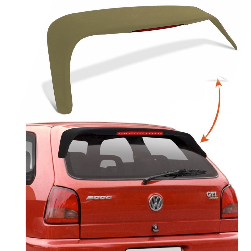 Aerofólio Gol Bola Gti Cl Gl 1996 1997 1998 1999 200 2001 2002 Com Break Light Para Pintura