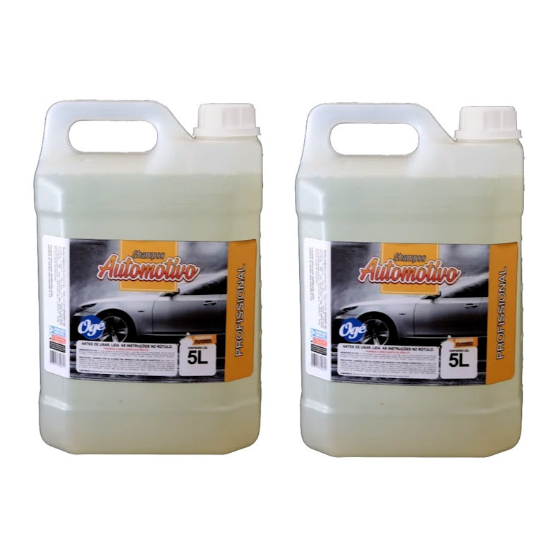 Kit 2 Shampoo Automotivo Líquido Ogê Limpa Sujeira Brilho 5L