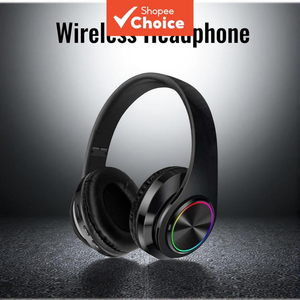 Fones de ouvido Bluetooth de moda sem fio com microfone e controle de volume para esportes e corrida, fones de ouvido
