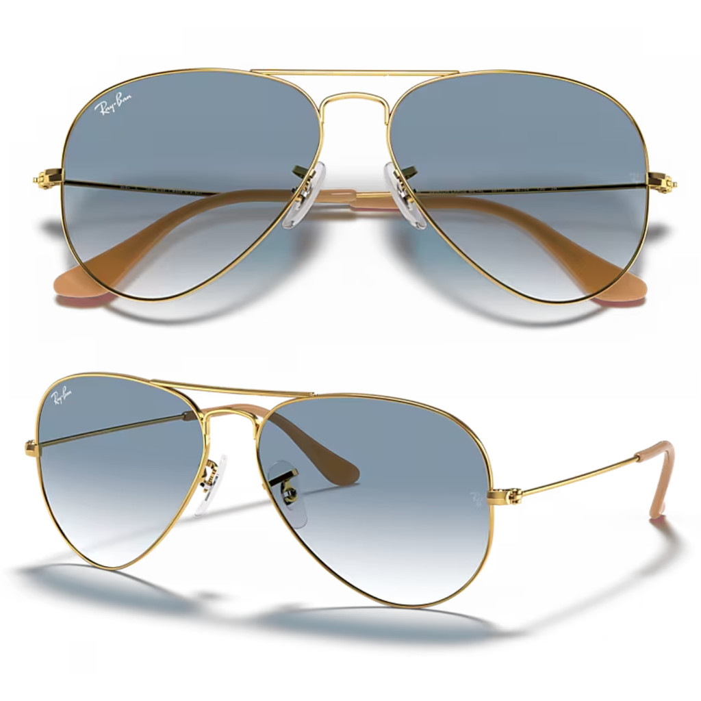 Óculos De Sol Ray Ban Aviator Gradient RB3025L Tamanho 62