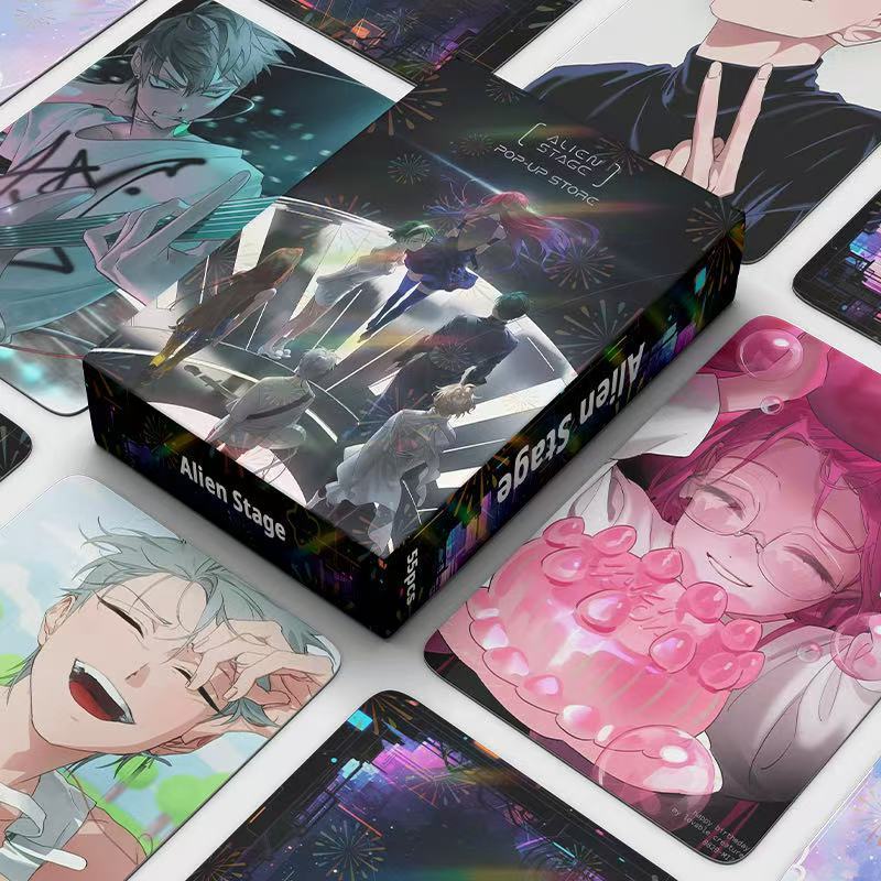 1-124pcs Manga Manhwa Série Animada ALIEN STAGE Lomo Cartões Adesivos Chaveiro Laser Holográfico Photocards Mizi Sua Hyu