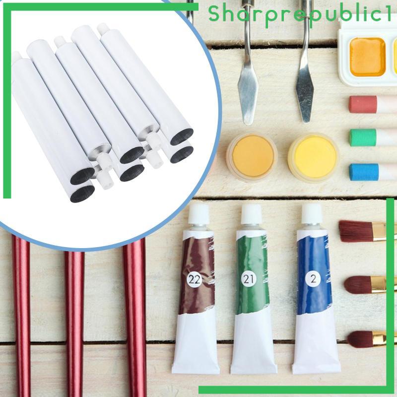 [Sharprepublic1] 10 Tubos De Tinta Vazios , Com Tampa De Pino , Pasta De Dente Recarregáveis , Para Aquarelas