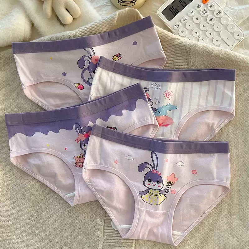 4 peças-roupa íntima infantil bebê menina cuecas de algodão puro roupa íntima infantil