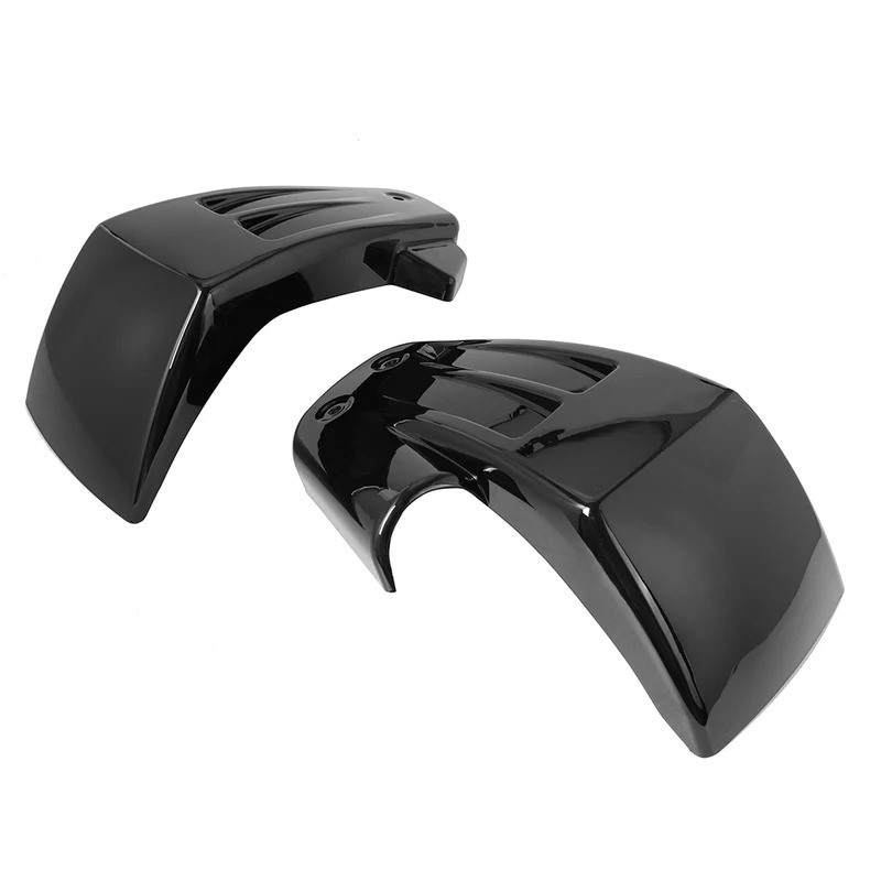 Luz Da Motocicleta Preta Esquerda E Direita Tampa Lateral Bateria Carenagem Para Harley M8 Softail FXFB FXFBS FAT BOB Sp