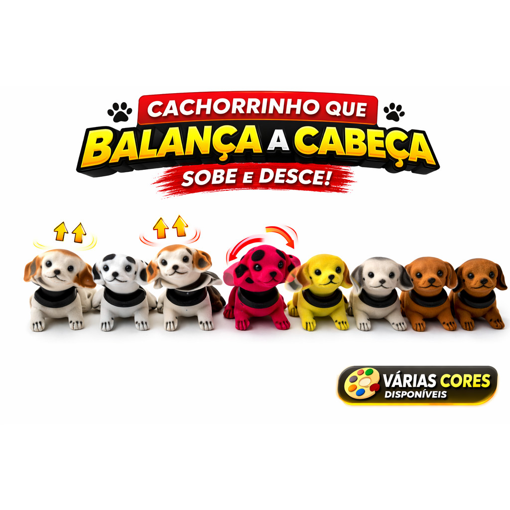 Cachorrinho que Balança a Cabeça Decorativo – Cachorro Miniatura Fofo Colecionável Enfeite para Mesa e Estante em Oferta na Shopee