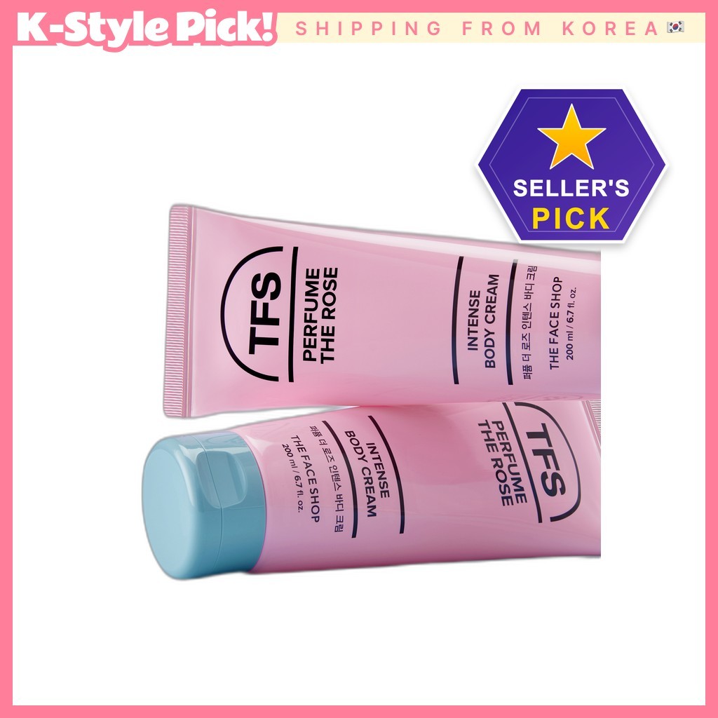 [daiso] The Face Shop Perfume Rose Creme Corporal Intenso , 200ml , 1 Unidade/Coreano Da K-Style Pick