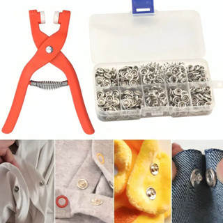 Alicate De Botões Fixador Prensa Manual Ferramenta Com 180 Peças Para Botões Roupas/Acessórios Sem Costura WL-2520 em Oferta na Shopee