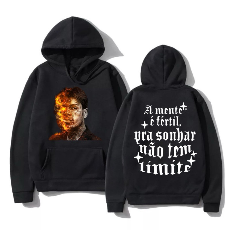 Moletom Canguru Com Capuz Mc Kevin Alta Qualidade Blusa de Frio Estampada Agasalho Flanelado