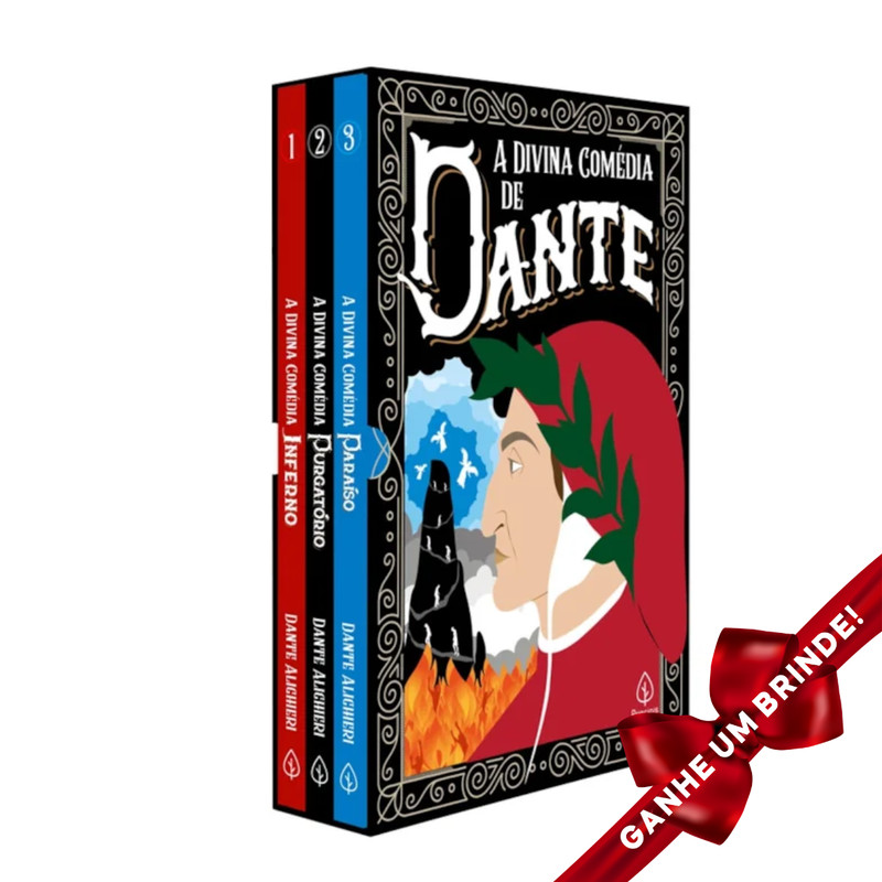 A Divina Comédia Box com 3 Livros Ciranda Cultural Literatura Inteligência Emocional