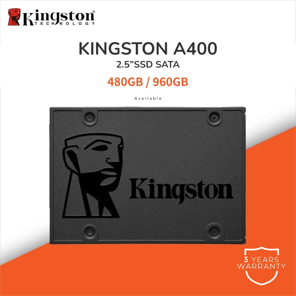 SSD  Kingston A400 2.5 " SATAIII  120GB / 240GB/960GB  De Unidade De Estado Sólido
