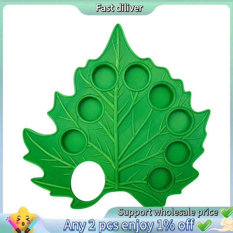 Paleta De Aquarela Cores Folha Verde Forma Pintura Ferramentas Reutilizáveis