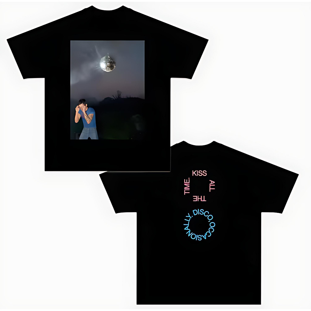 Camiseta Unissex Harry Styles Street Album Kiss All The Time Disco Occasionally Camisa 100% Algodão