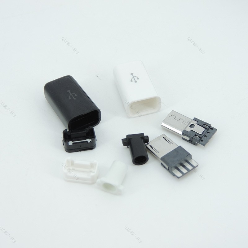 Micro USB 5PIN Soldagem Conectores Macho Carregador 5P Cauda Carregamento Soquete BR16B3