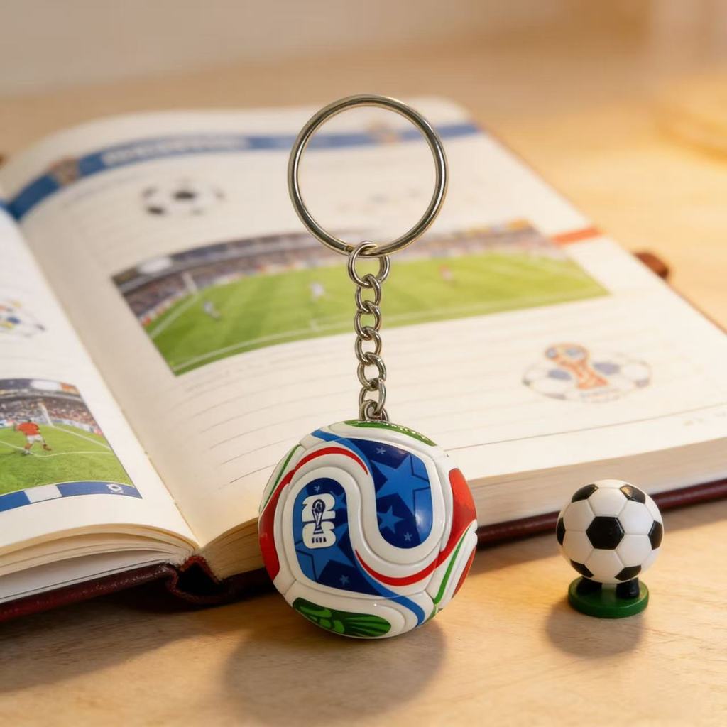 Produtos da Copa do Mundo Chaveiro de bola de futebol simulada da Copa do Mundo 2026, pingente miniatura em Oferta na Shopee