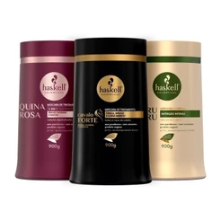 Cronograma para Cabelos Crespos 900g Haskell (3 máscaras de 900gr)