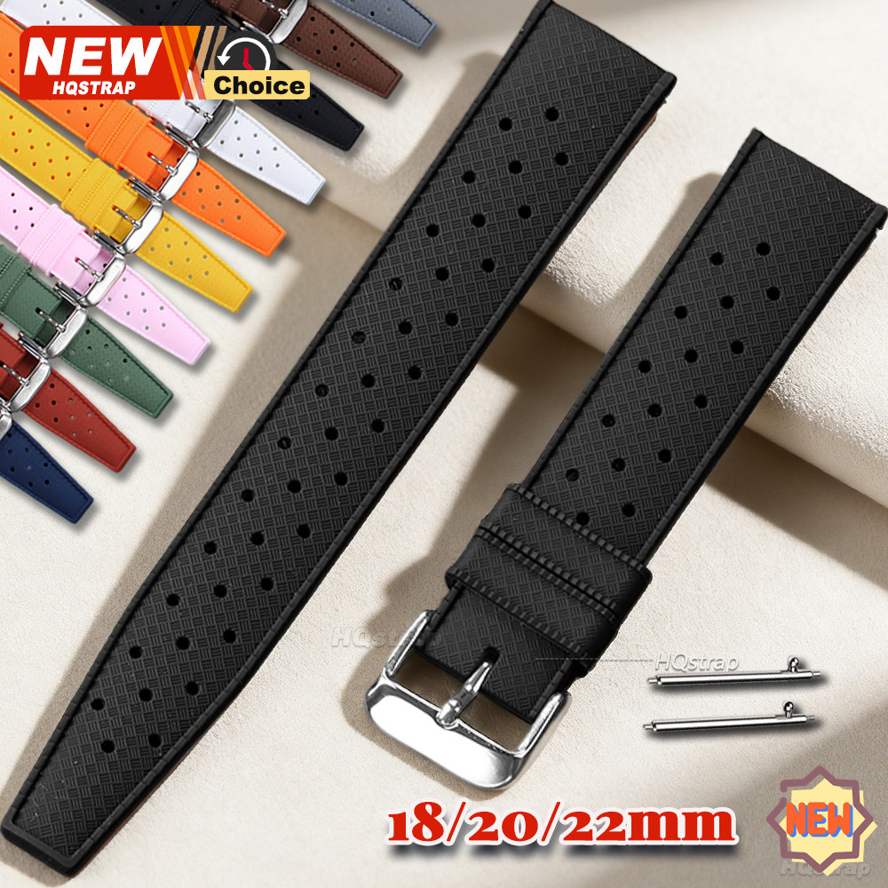 Pulseira De Silicone Tropical De Liberação Rápida , 18mm 20mm 22mm , Faixa De Borracha À Prova D'água Para O-mega , S-ei