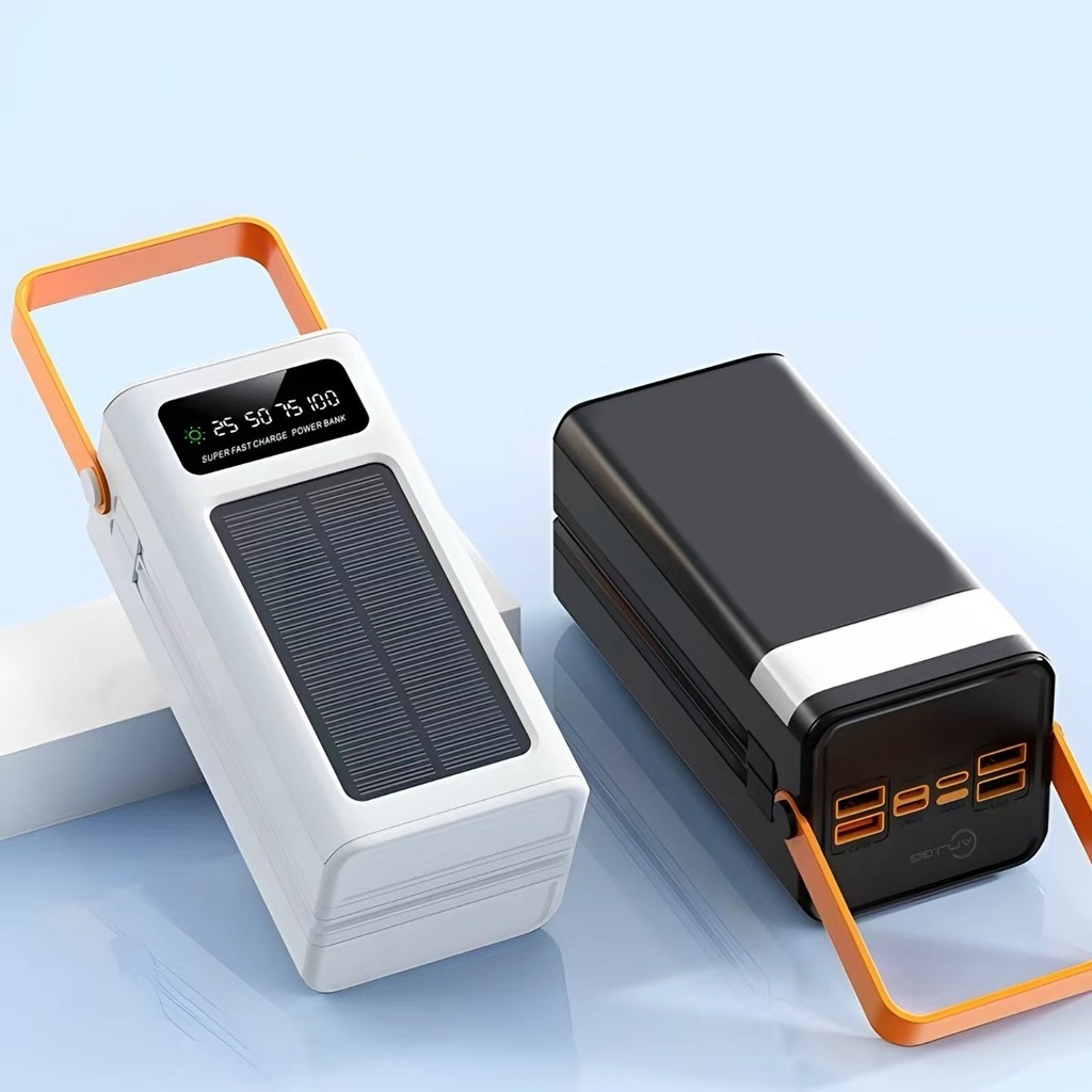 Power Bank Solar 50000mAh Carregador Portátil Grande Capacidade USB com Cabo Universal — foto 3