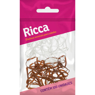 ELASTICOS RICCA 3321 C/100UN INVISIVEIS em Oferta na Shopee