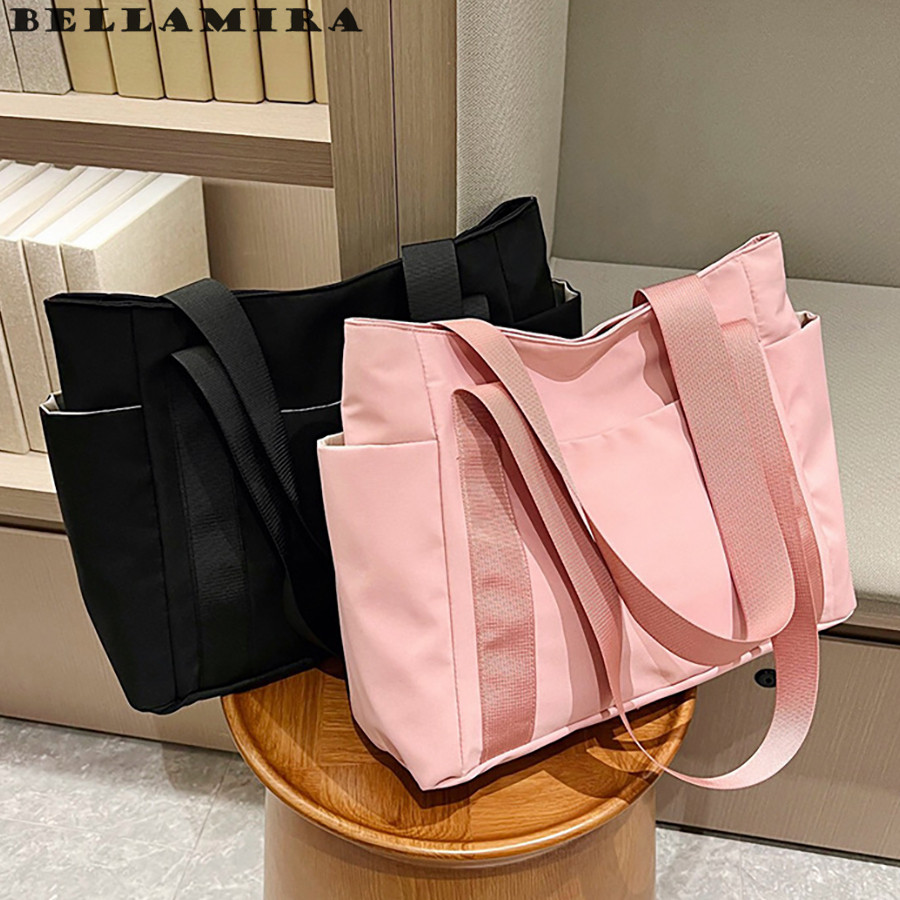 Nova Bolsa Tote Feminina De Nylon | Múltiplos Bolsos, Grande Capacidade | Versátil Para Trabalho, Mães E Viagens