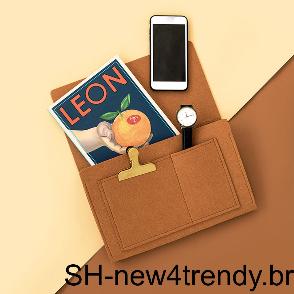 1/2/3 Saco De Armazenamento Pendurado Nórdico Sacos De Feltro Controle Remoto Tablet Móvel Caddy Titular Organizador Ace