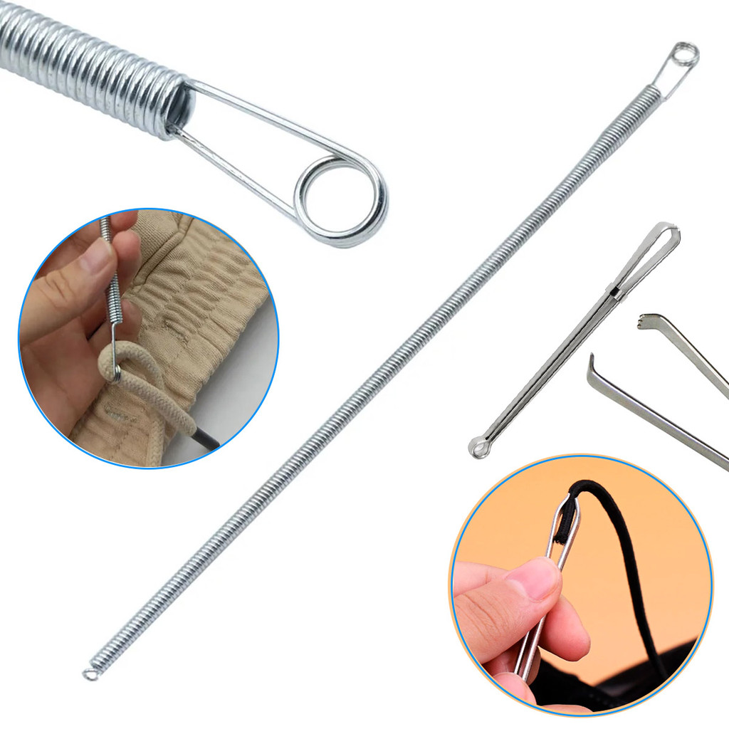 2 Passador Cordão Elástico Virar Roletê Flexivel Garra Puxar em Oferta na Shopee