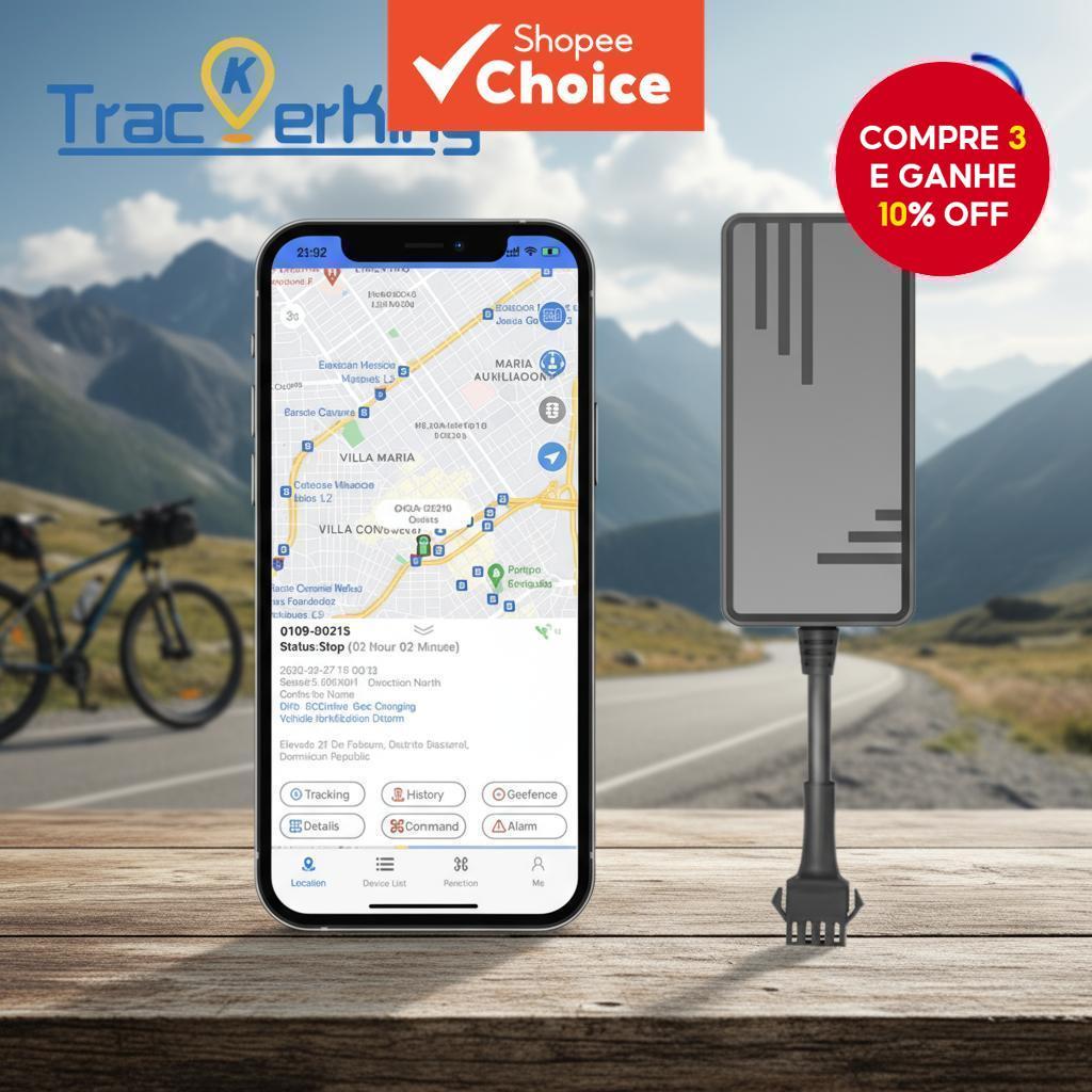  Rastreador GPS 4G para Carro e Motocicleta J16 Versão Sudeste Asiático Dispositivo de Rastreamento por Satélite Fácil