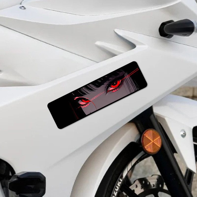 Adesivos De Motocicleta À Prova D'água Anime Espreitando Olhos Decoração Para Moto Tanque De Combustível Capacete Caixa