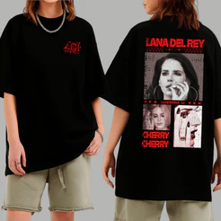 Camiseta Básica Cantora Lana Del Rey Camisa 100% Algodão Streetwear Temos Plus Size Lançamento - Envio Rápido