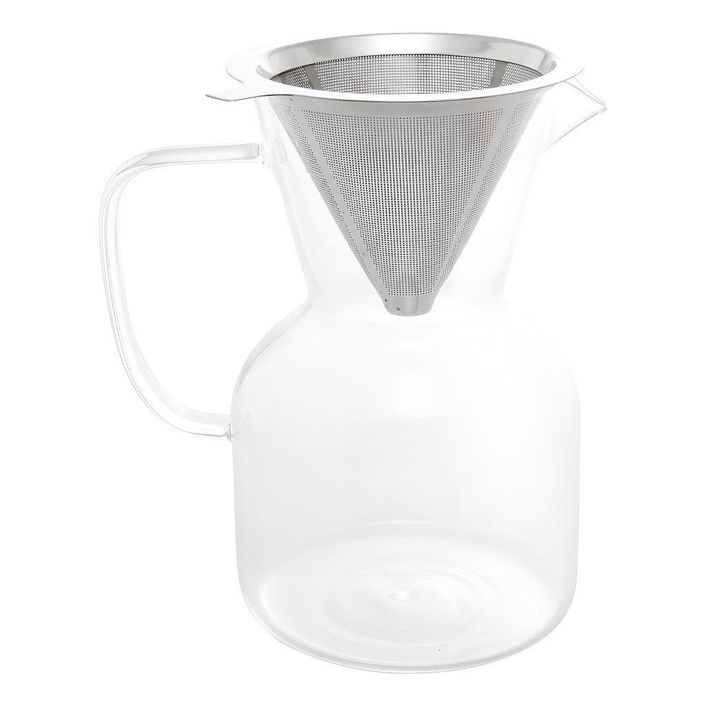 Cafeteira Lyor De Vidro Borossilicato Com Filtro 800ml Cor Transparente Liso
