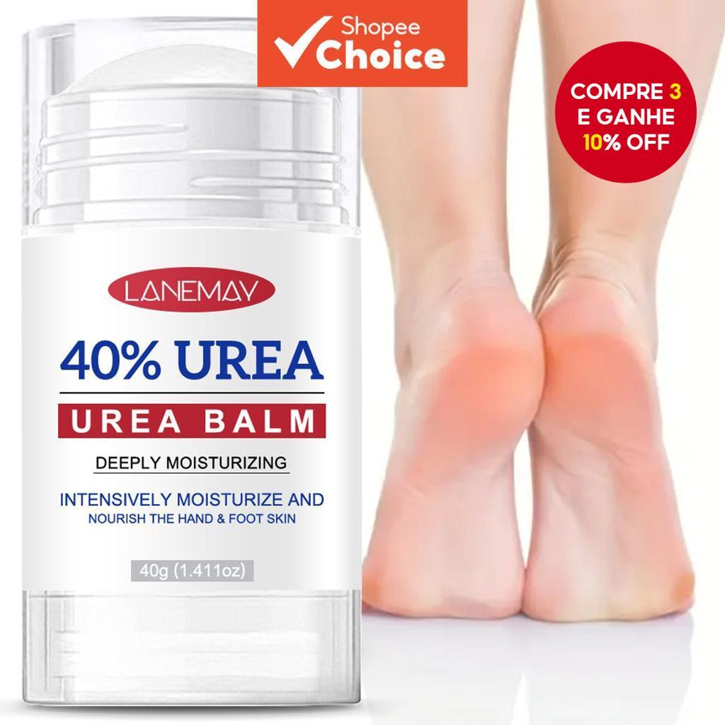 Bálsamo de Uréia em Bastão - Hidratação Profunda 40% Concentrado, para Pele Grossa, Seca e Rachada, Cuidado para Mãos e
