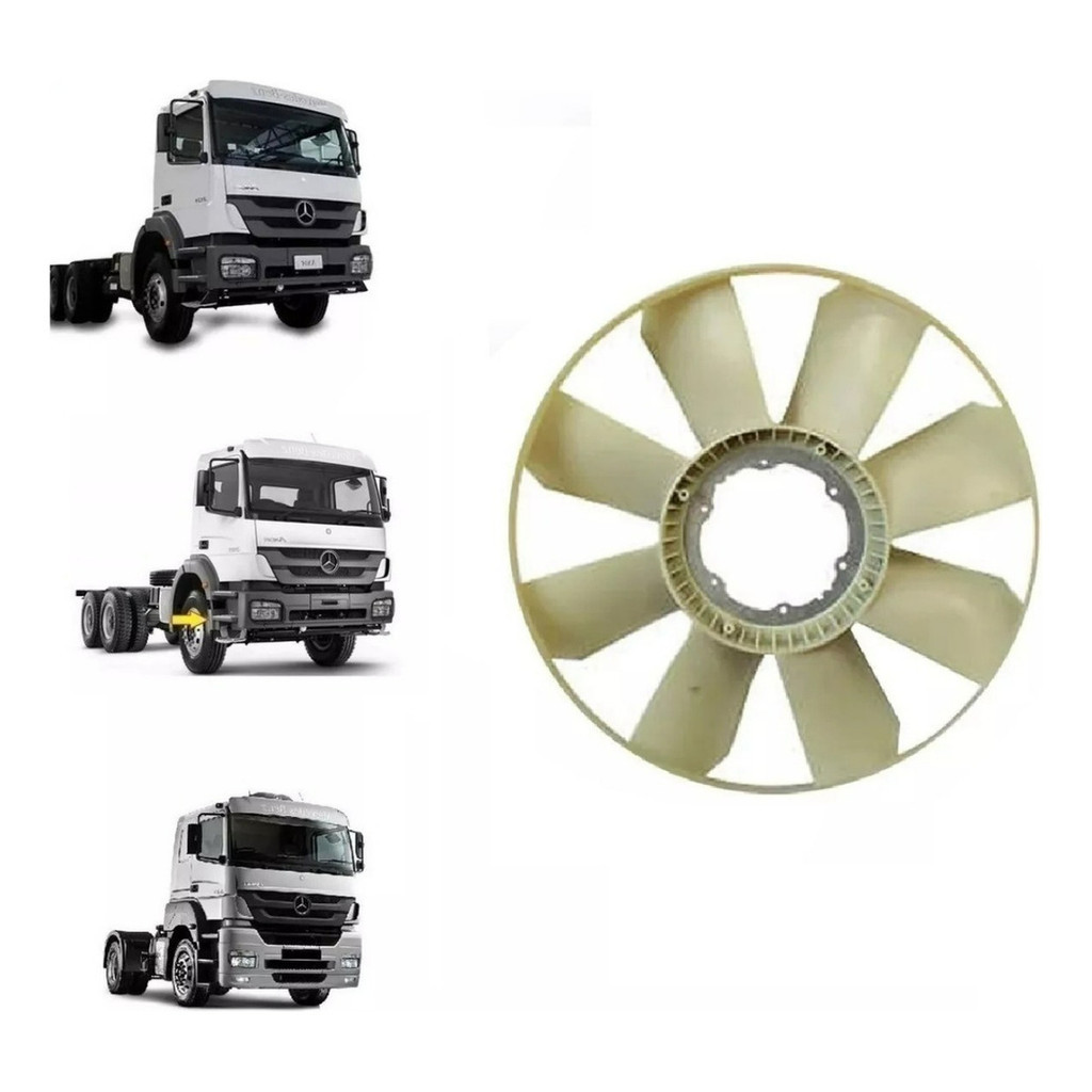 Helice Do Radiador P/ Mb Axor 1933 / 2831 Om926la 9062050906