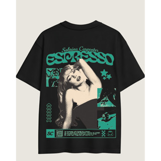 Camiseta Camisa Oversize Sabrina Carpenter Expresso 100% Algodão Cantora Música Pop Blusa Envio Imediato em Oferta na Shopee