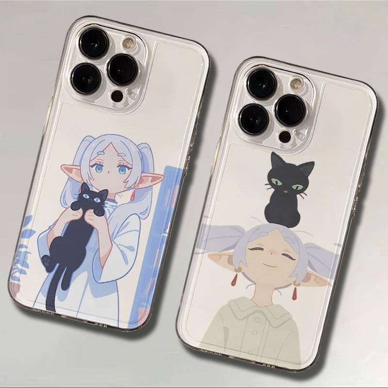 Anime Frieren Capinha Capa Para Samsung A55 A35 A03 A04 A05S A10 S23 S24 Plus S25 Ultra Transparente Anti-impacto em Oferta na Shopee