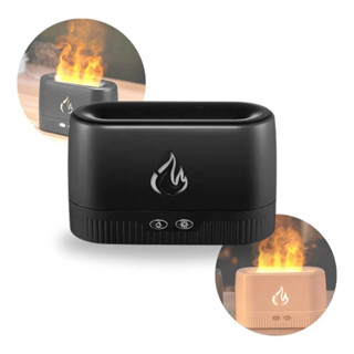 Umidificador Aromatizador Efeito Chama LED 200ml Portátil USB Silencioso em Oferta na Shopee