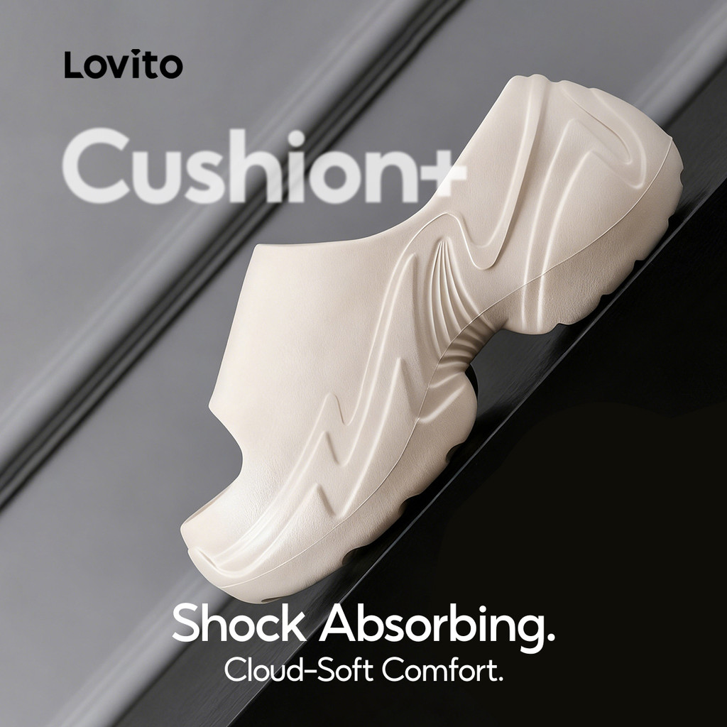 Lovito  Plataforma Casual de Sandálias Rasteiras para mulheres. LFAS6024 em Oferta na Shopee