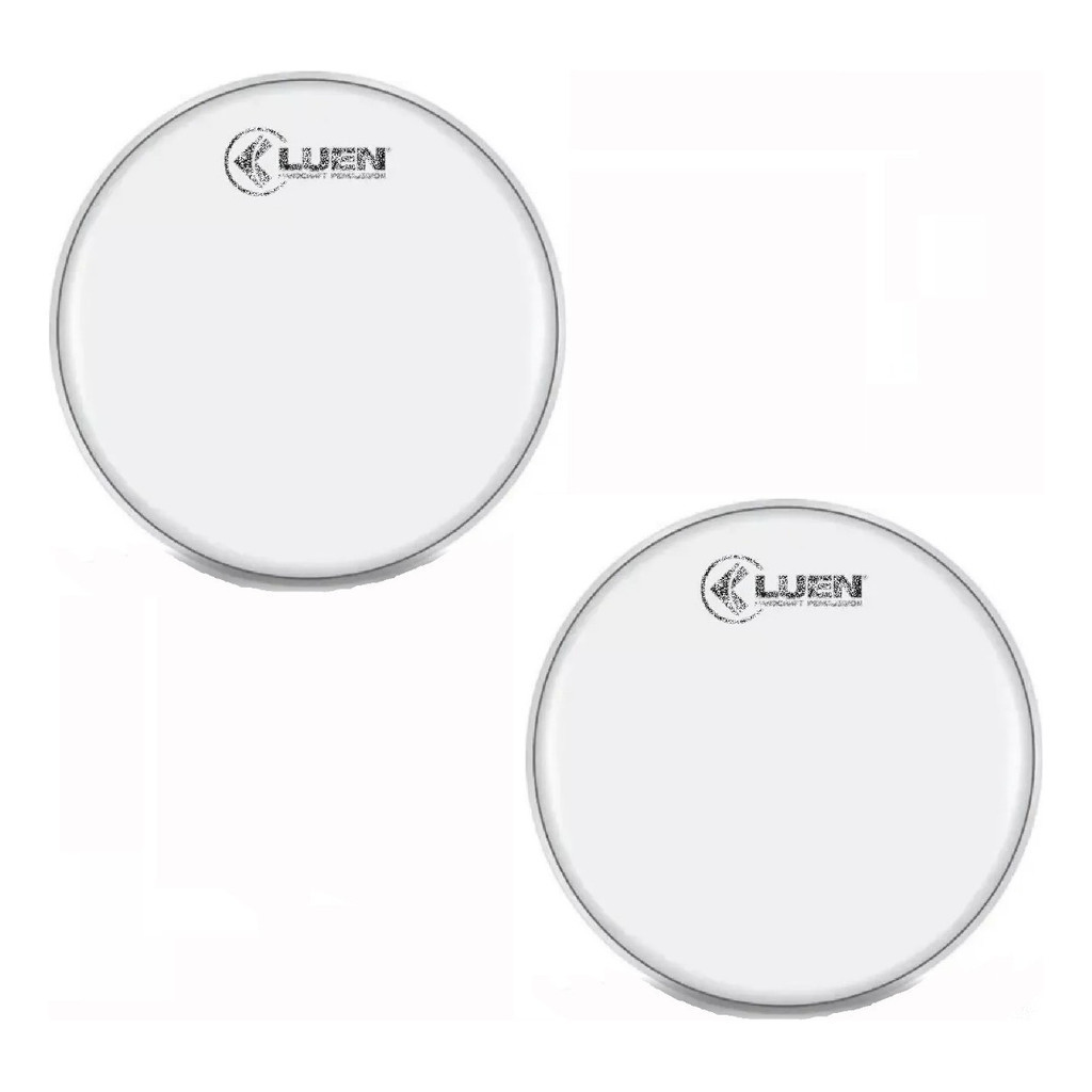 Kit 2 Pele Leitosa Grossa 24 Polegada P/ Bumbo Surdo Luen