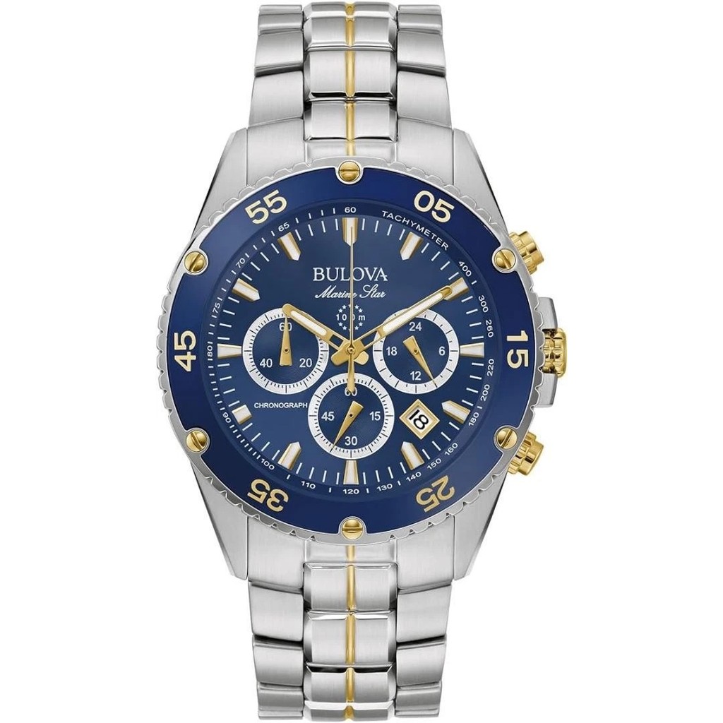 Relogio Bulova Masculino Marine Star Cronógrafo 40mm 98B400