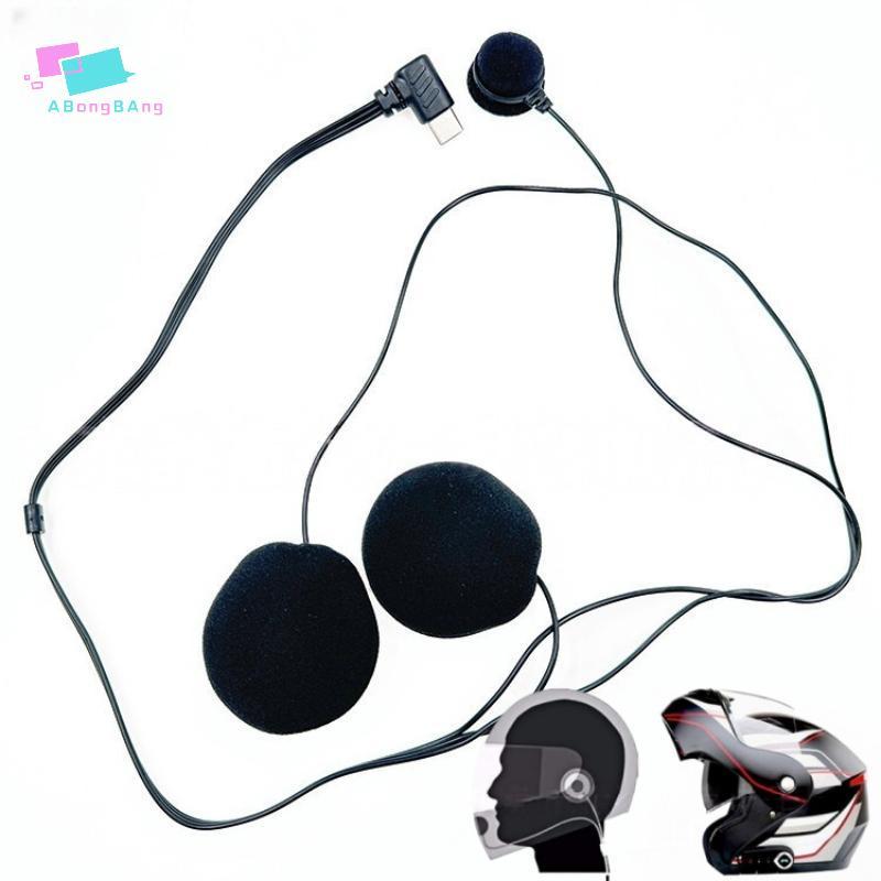 Abongbanghn 1 Pçs Microfone Macio Para E1/X1 Tipo-C Plug HD Redução De Ruído Motocicleta Rosto Cheio Capacete Fone De Ou