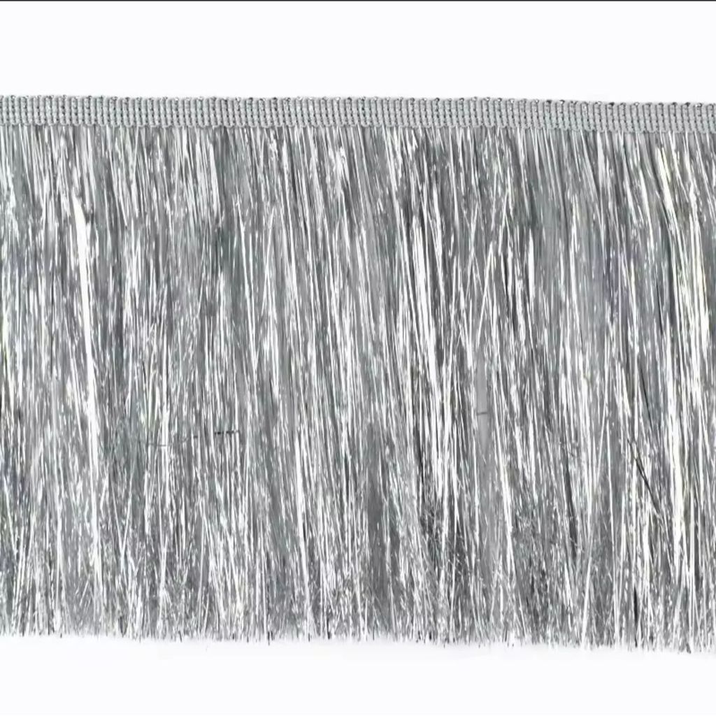 1 ou 3 Metros Franja Metalizada 15cm Carnaval Abada Customizacao