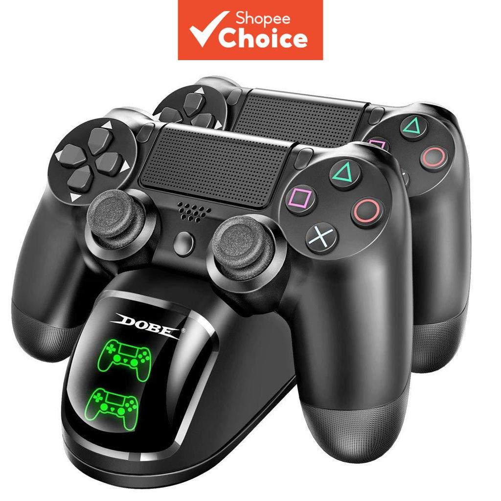 DOBE para PS4 Carregador de Estação Dock para Controle, Dock de Carregamento com Chip Atualizado, Estação Dock de